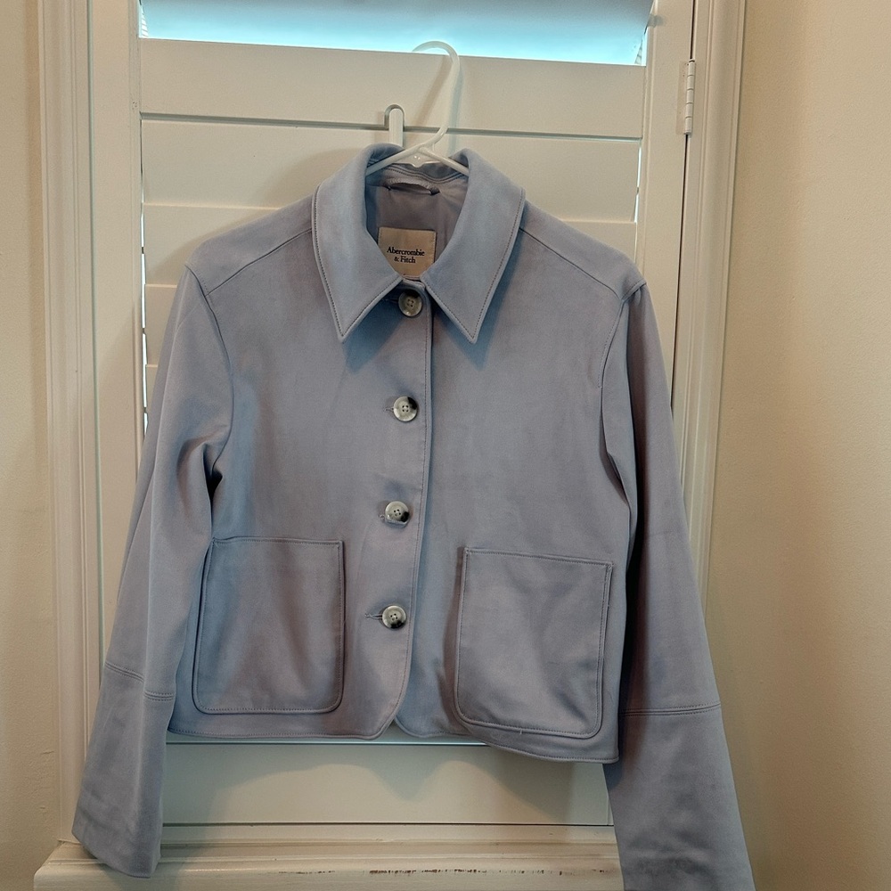 Light Lavender Button-Front Jacket - image 1
